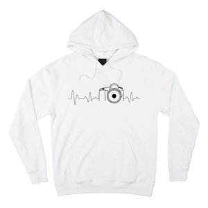 Photographer Gift Idea Heartbeat Photography Camera Hoodie