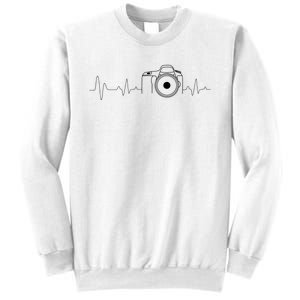 Photographer Gift Idea Heartbeat Photography Camera Sweatshirt