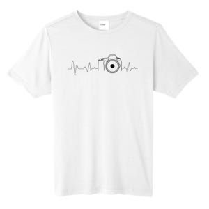 Photographer Gift Idea Heartbeat Photography Camera Tall Fusion ChromaSoft Performance T-Shirt