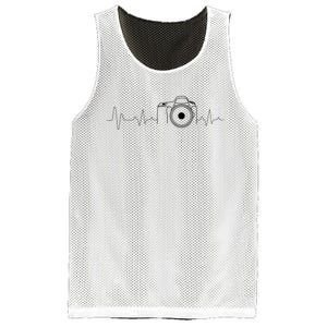 Photographer Gift Idea Heartbeat Photography Camera Mesh Reversible Basketball Jersey Tank