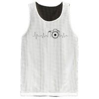 Photographer Gift Idea Heartbeat Photography Camera Mesh Reversible Basketball Jersey Tank