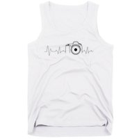 Photographer Gift Idea Heartbeat Photography Camera Tank Top