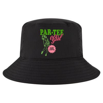 Partee Girl IM Here Fore A Good Time Vintage Quote Cool Comfort Performance Bucket Hat