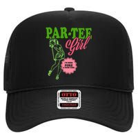 Partee Girl IM Here Fore A Good Time Vintage Quote High Crown Mesh Back Trucker Hat