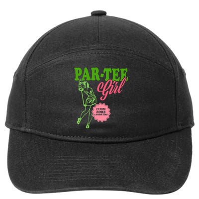 Partee Girl IM Here Fore A Good Time Vintage Quote 7-Panel Snapback Hat