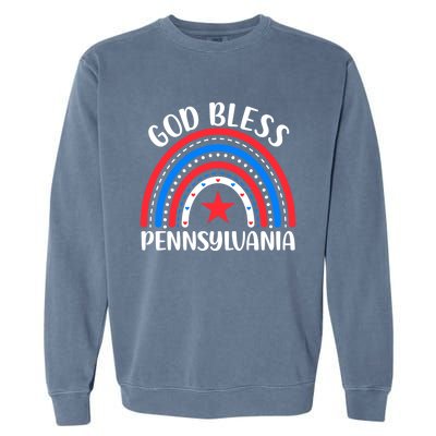 Pennsylvania Gift I Love Pennsylvania Usa Gift Garment-Dyed Sweatshirt