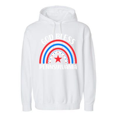 Pennsylvania Gift I Love Pennsylvania Usa Gift Garment-Dyed Fleece Hoodie