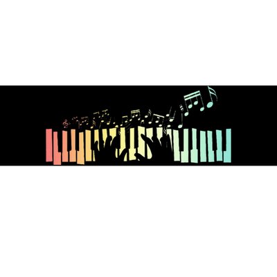 Pianist Gift Idea Keyboards Music Notes Piano Bumper Sticker