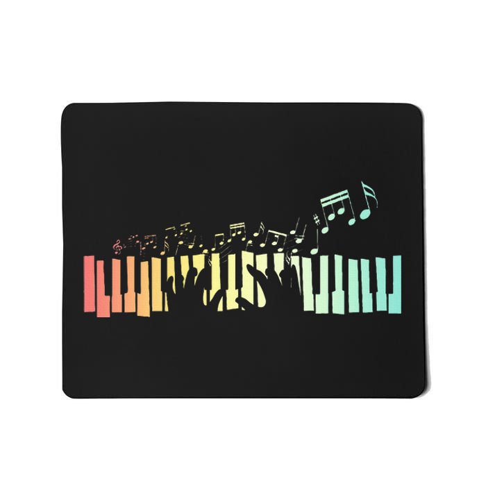 Pianist Gift Idea Keyboards Music Notes Piano Mousepad