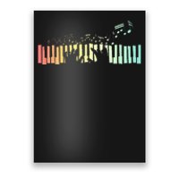 Pianist Gift Idea Keyboards Music Notes Piano Poster