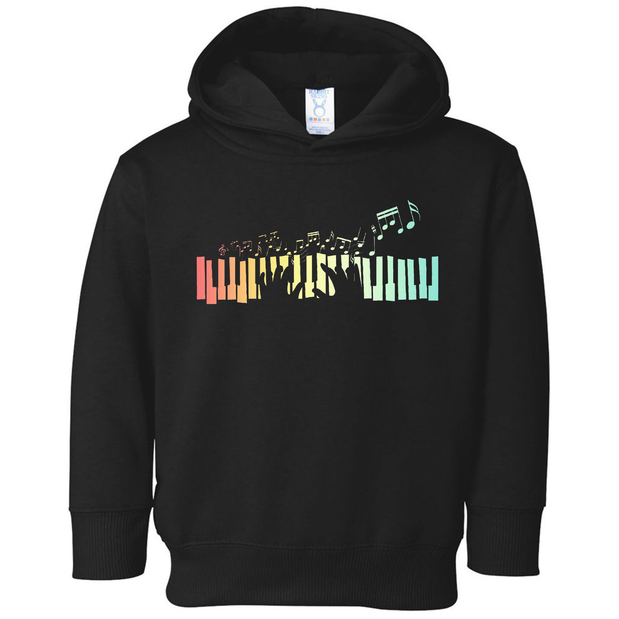 Pianist Gift Idea Keyboards Music Notes Piano Toddler Hoodie