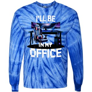 Pc Gaming ILl Be In My Office | Hardware Nerd Pc Gamer Tie-Dye Long Sleeve Shirt