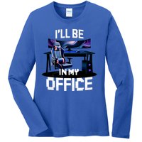 Pc Gaming ILl Be In My Office | Hardware Nerd Pc Gamer Ladies Long Sleeve Shirt