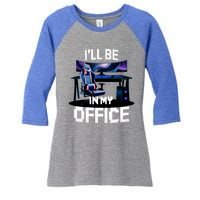 Pc Gaming ILl Be In My Office | Hardware Nerd Pc Gamer Women's Tri-Blend 3/4-Sleeve Raglan Shirt