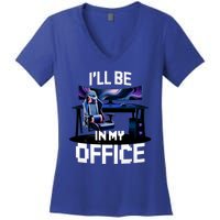 Pc Gaming ILl Be In My Office | Hardware Nerd Pc Gamer Women's V-Neck T-Shirt