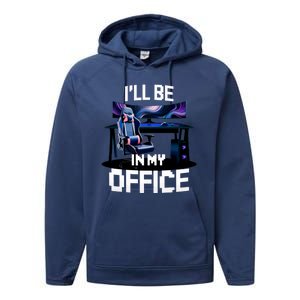 Pc Gaming ILl Be In My Office | Hardware Nerd Pc Gamer Performance Fleece Hoodie