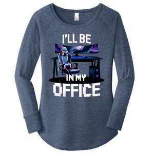 Pc Gaming ILl Be In My Office | Hardware Nerd Pc Gamer Women's Perfect Tri Tunic Long Sleeve Shirt