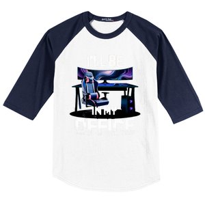 Pc Gaming ILl Be In My Office | Hardware Nerd Pc Gamer Baseball Sleeve Shirt