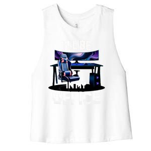 Pc Gaming ILl Be In My Office | Hardware Nerd Pc Gamer Women's Racerback Cropped Tank