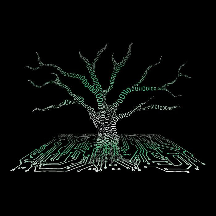 Programmer Gift Idea Binary Tree Computer Circuit Board Drawstring Bag