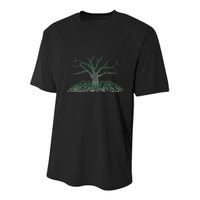 Programmer Gift Idea Binary Tree Computer Circuit Board Youth Performance Sprint T-Shirt