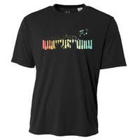 Pianist Gift Idea Keyboards Music Notes Piano Cooling Performance Crew T-Shirt