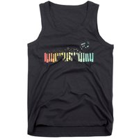 Pianist Gift Idea Keyboards Music Notes Piano Tank Top