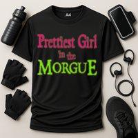 Prettiest Girl In The Morgue Cooling Performance Crew T-Shirt