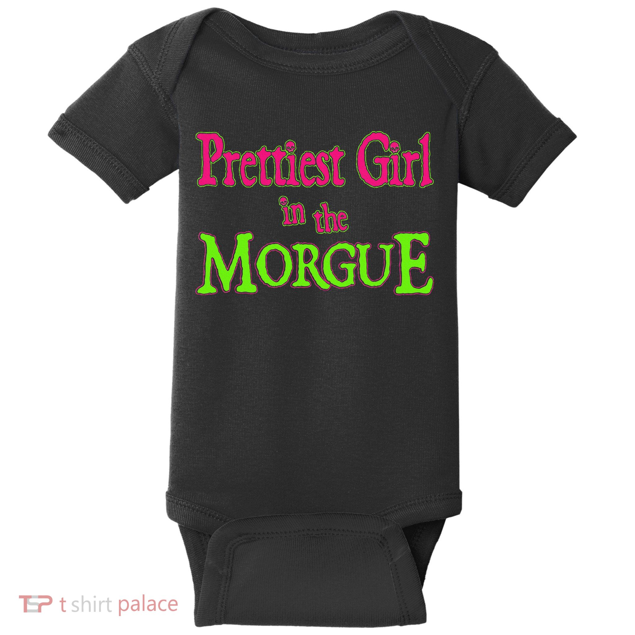 Prettiest Girl In The Morgue Baby Bodysuit