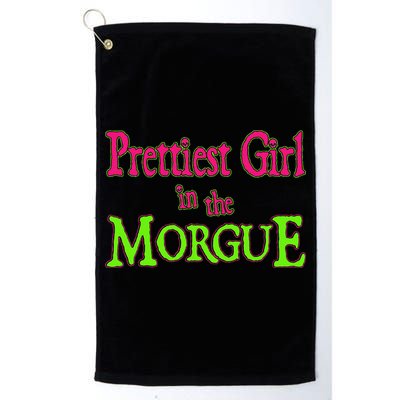 Prettiest Girl In The Morgue Golf Towel