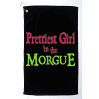 Prettiest Girl In The Morgue Golf Towel