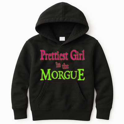 Prettiest Girl In The Morgue Kids Hoodie