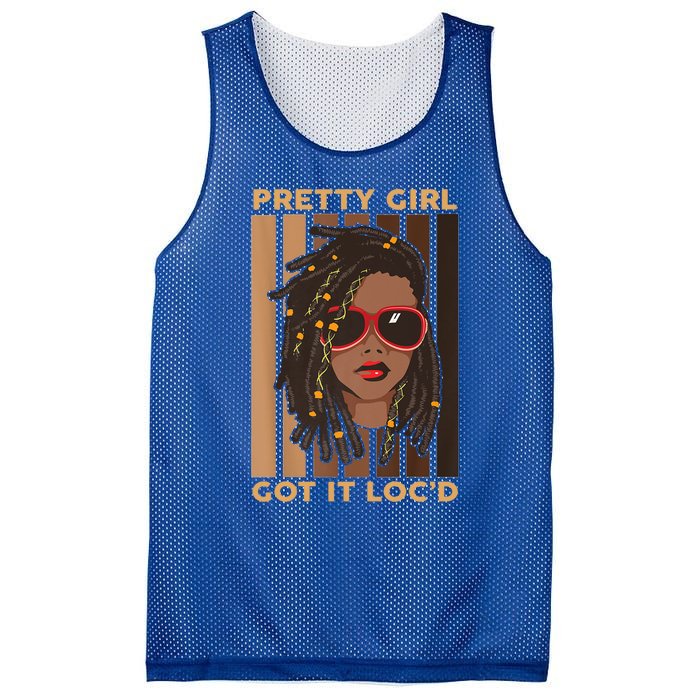 Pretty Got It Locd Black Melanin Vintage Meaningful Gift Mesh Reversible Basketball Jersey Tank