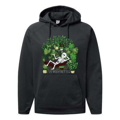 Plant Gift IVe Been Better Performance Fleece Hoodie