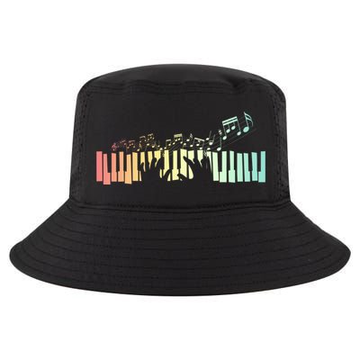 Pianist Gift Idea Keyboards Music Notes Piano Gift Cool Comfort Performance Bucket Hat