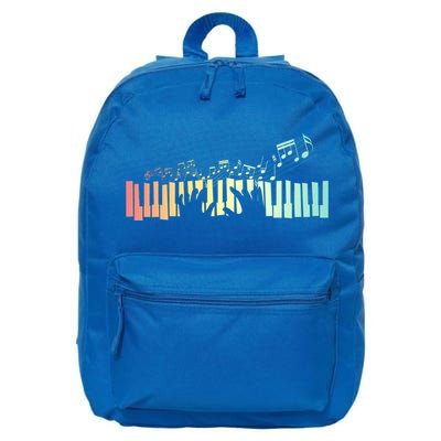 Pianist Gift Idea Keyboards Music Notes Piano Gift 16 in Basic Backpack