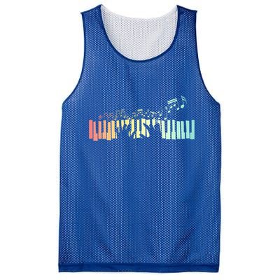 Pianist Gift Idea Keyboards Music Notes Piano Gift Mesh Reversible Basketball Jersey Tank