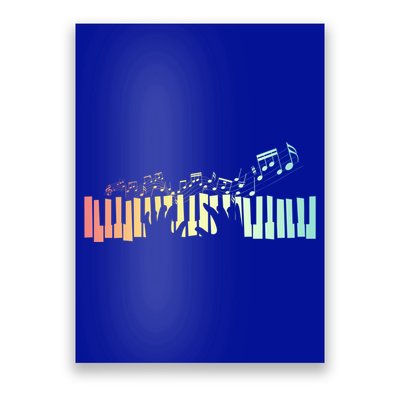 Pianist Gift Idea Keyboards Music Notes Piano Gift Poster