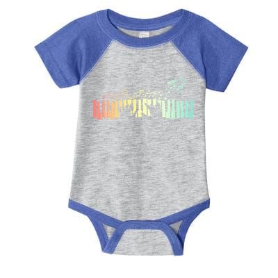 Pianist Gift Idea Keyboards Music Notes Piano Gift Infant Baby Jersey Bodysuit