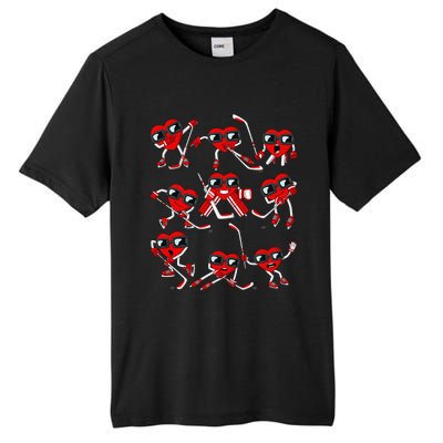 Player Goalie Ice Hockey Heart Apparel Funny Valentines Day Tall Fusion ChromaSoft Performance T-Shirt