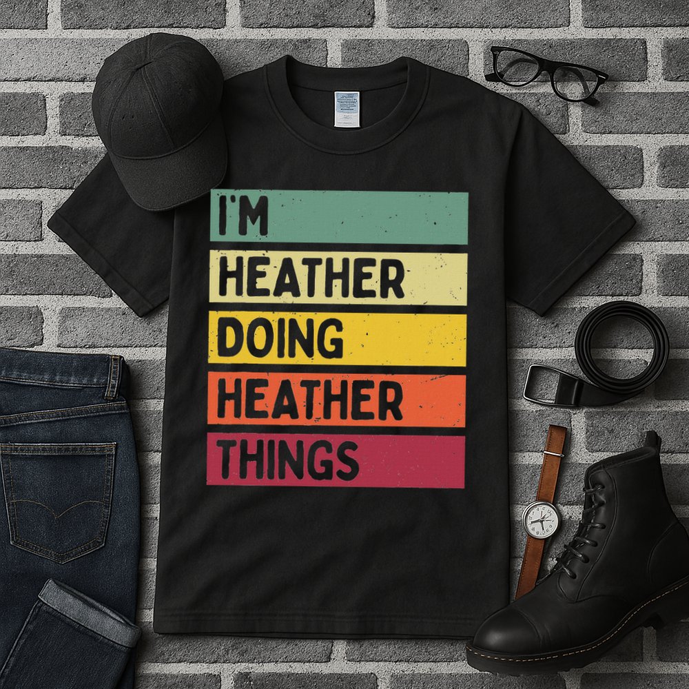 Personalized Gift Ideas Heather I'm Heather Doing Heather Things  Tall T-Shirt