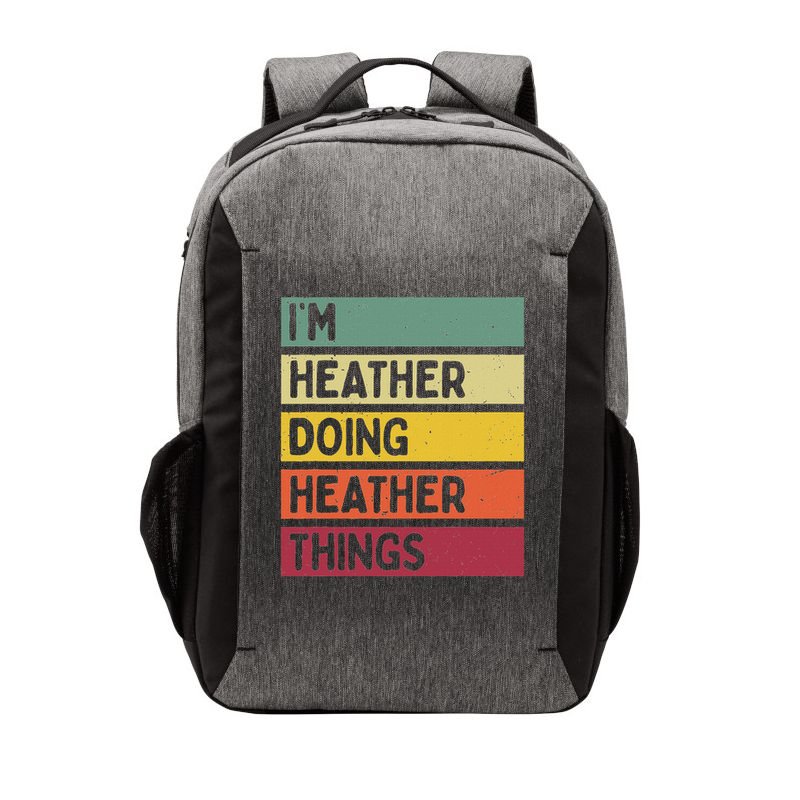 Personalized Gift Ideas Heather I'm Heather Doing Heather Things  Vector Backpack