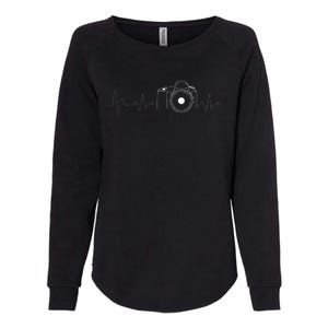 Photographer Gift Idea HeartBeat Photography Camera Womens California Wash Sweatshirt