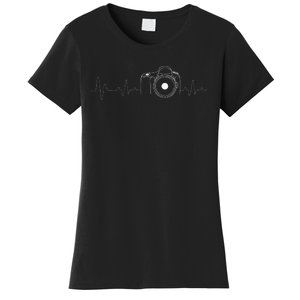 Photographer Gift Idea HeartBeat Photography Camera Women's T-Shirt