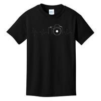 Photographer Gift Idea HeartBeat Photography Camera Kids T-Shirt