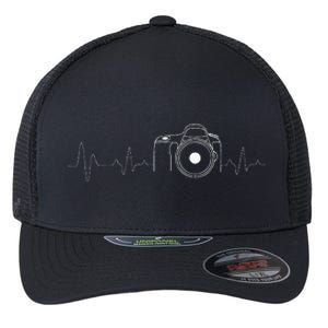 Photographer Gift Idea HeartBeat Photography Camera Flexfit Unipanel Trucker Cap