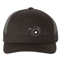 Photographer Gift Idea HeartBeat Photography Camera Yupoong Adult 5-Panel Trucker Hat