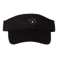 Photographer Gift Idea HeartBeat Photography Camera Valucap Bio-Washed Visor