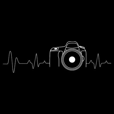 Photographer Gift Idea HeartBeat Photography Camera T-Shirt