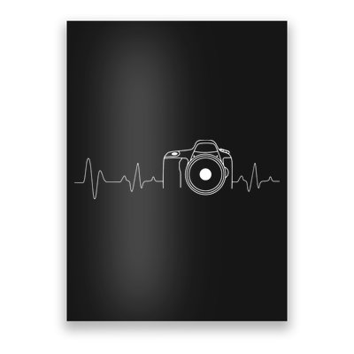 Photographer Gift Idea HeartBeat Photography Camera Poster
